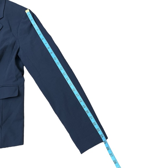 The Limited Women Blue Navy Tailored Fit Blazer with Notched Lapels Size 10 - Picture 9 of 11